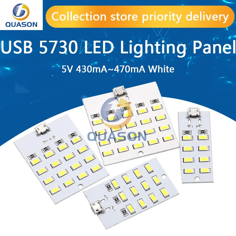 1 шт. высокого качества 5730 smd 5V 430mA ~ 470mA белый Mirco Usb светодиодный светильник ing