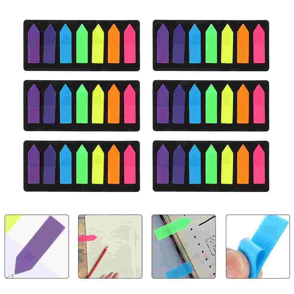 

6Sets Multipurpose Memo Stickers Sticky Pads Self-stick Notepads Books Labels