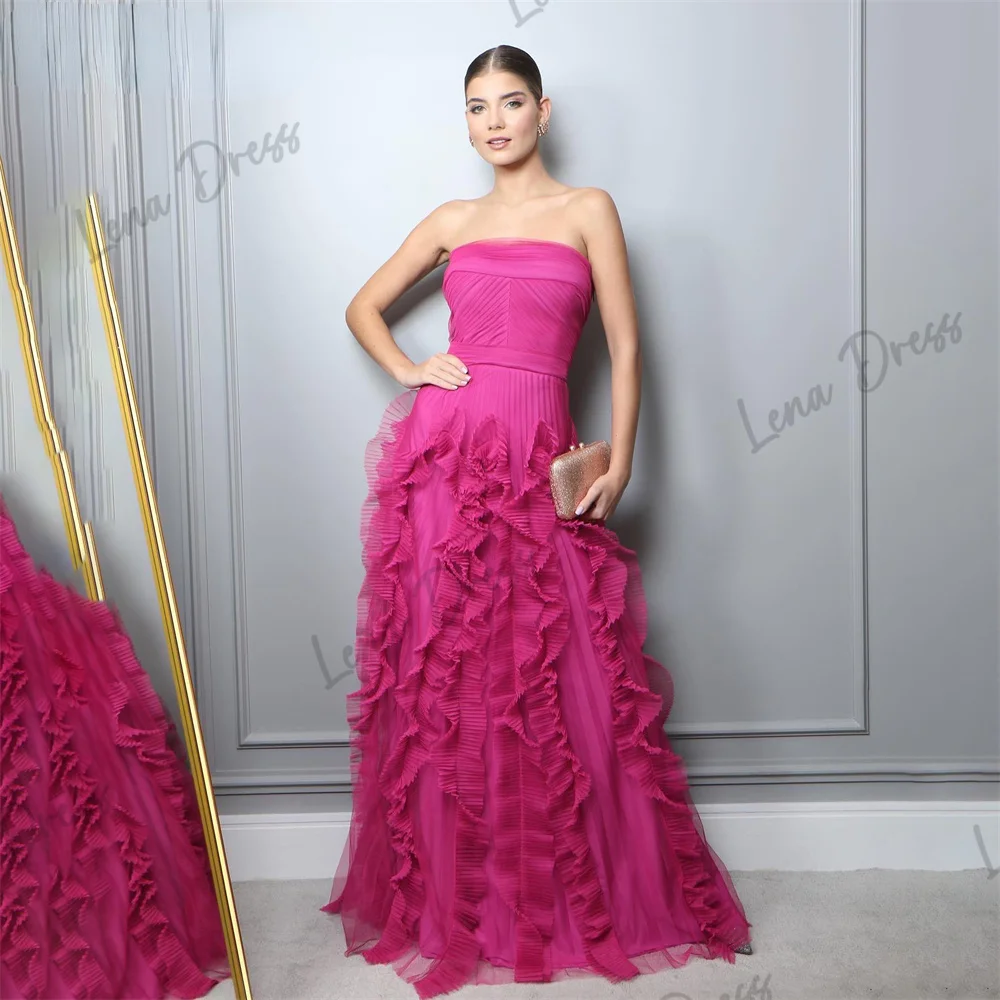 

Lena - Very Elegant Evening Dress Women's Wedding Party Dress Elegant Luxury Ball Dress Long Formal Robe Suitable for Required