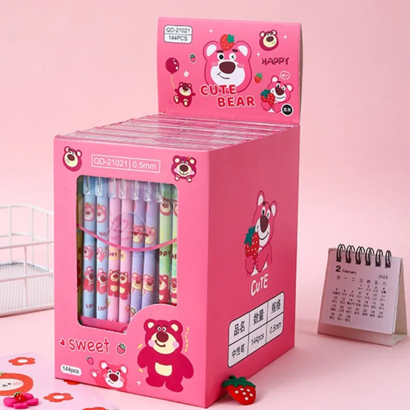 

Disney 12/24pcs Erasable Gel Pen Cartoon Students Stationery Write Pens 0.5 Black Blue School Kids Office Signature Children Pen