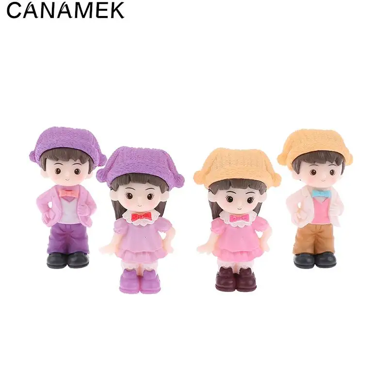 

2 шт./пара Sweety Lovers парные фигурки Miniatures Сказочный Садовый Гном моховые террариумы Resin Crafts Home Decoration