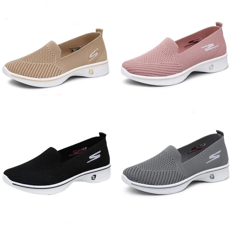 

Fashion Women's Flats Shoes Breathable Casual Sports Walking Yoga Loafers Shoes mesh fashion shoes
