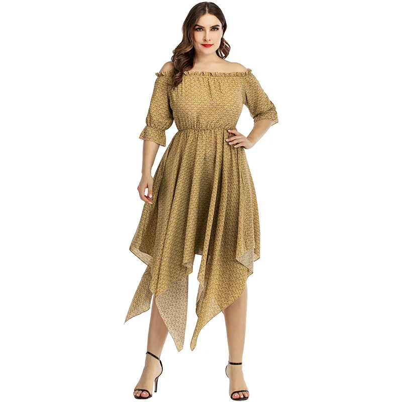 Рисунок 6 - Женское платье с открытыми плечами и одним вырезом