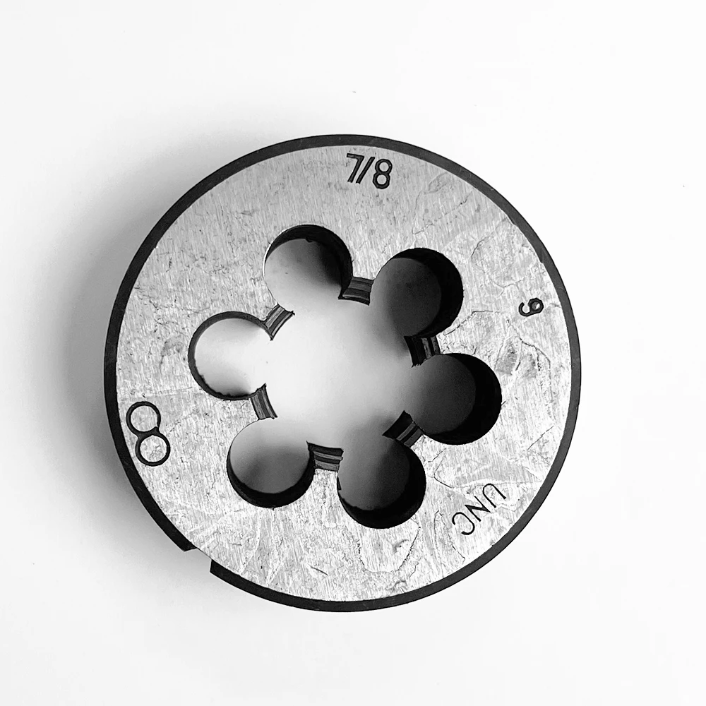 HUAZHICHUN Круглые штампы 7/8&quot-9 UNC Метрический круглый штамп для резки резьбы из