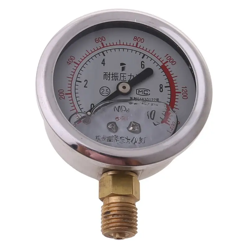 

Профессиональный воздушный масляный водяной гидравлический манометр Нижний монтажный инструмент для измерения давления 0-0,25 до