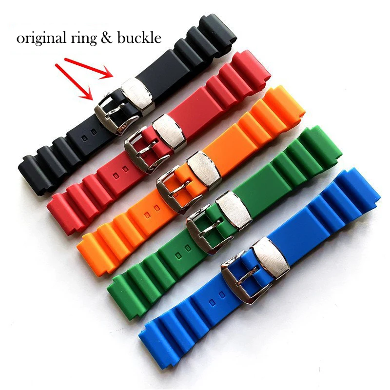 

Silicone Watch Band for SEIKO Water Ghost SPR009 Soft Watchband Diving Bracelet with Seiko 20mm 22mm Strap