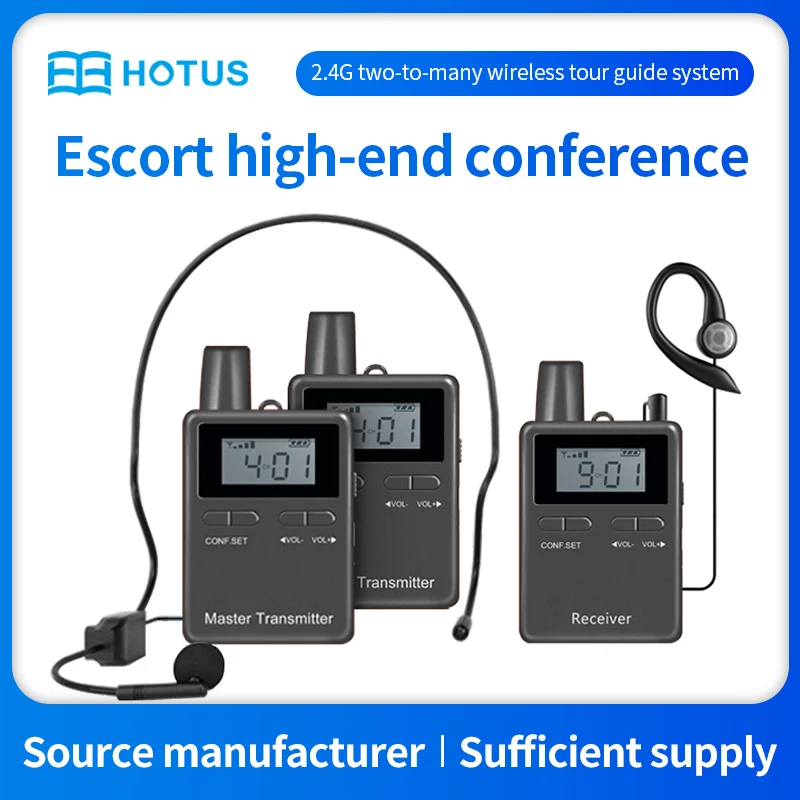 2.4GHz professional wireless two-way intercom system for conferences to explain church simultaneous interpretation |