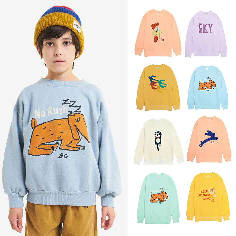

2022 B.C. Kids Sweaters Grils Clothing New Brand Autumn Boys Sweatershirts