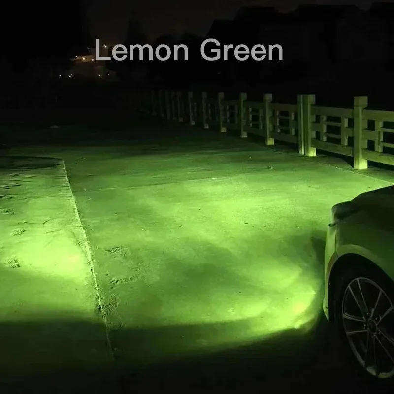 Автомобильная светодиодная противотуманная лампа лимонно-зеленого цвета 1860 CSP Chip 14000Lm 50W Желтый Белый Зеленый H1 H3 H7 H8 H9 H11 H16 H27881 880 9005 HB3 9006 HB4 F5 сенсационный роман поп жанр литературы в великобритании 1860 х гг м хотинская