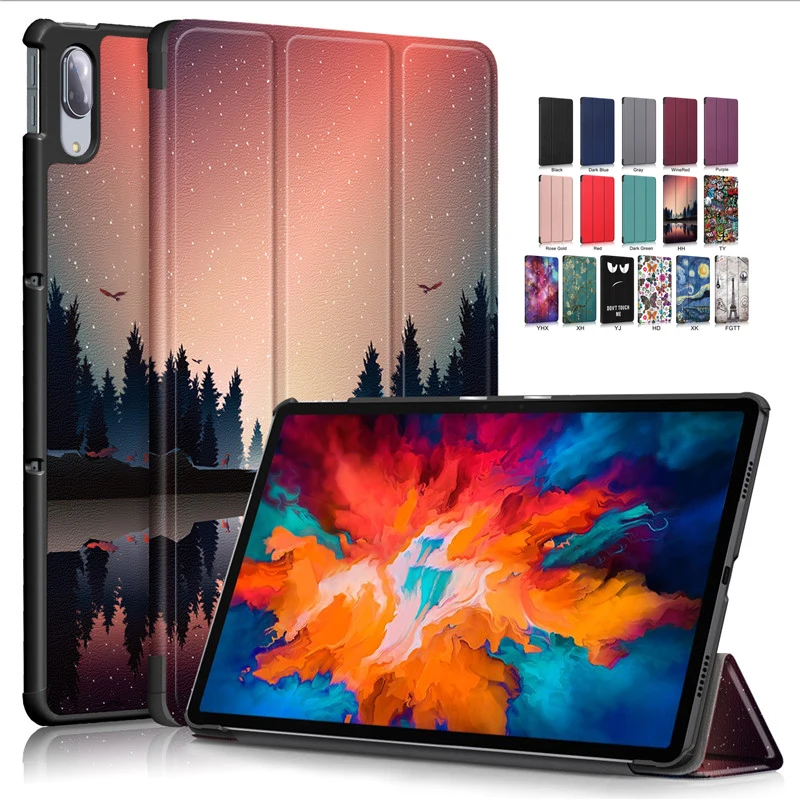 

Для Lenovo Tab P11 Plus 5G умный чехол женский/X TB-J607Z/L Тонкий Магнитный окрашенный чехол для Lenovo Xiaoxin Pad 2021 11"