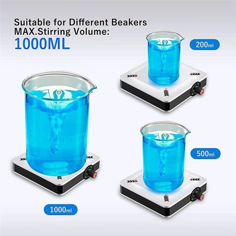 Магнитная мешалка 6 5-дюймовая пластина для перемешивания скорость 2500 об/мин