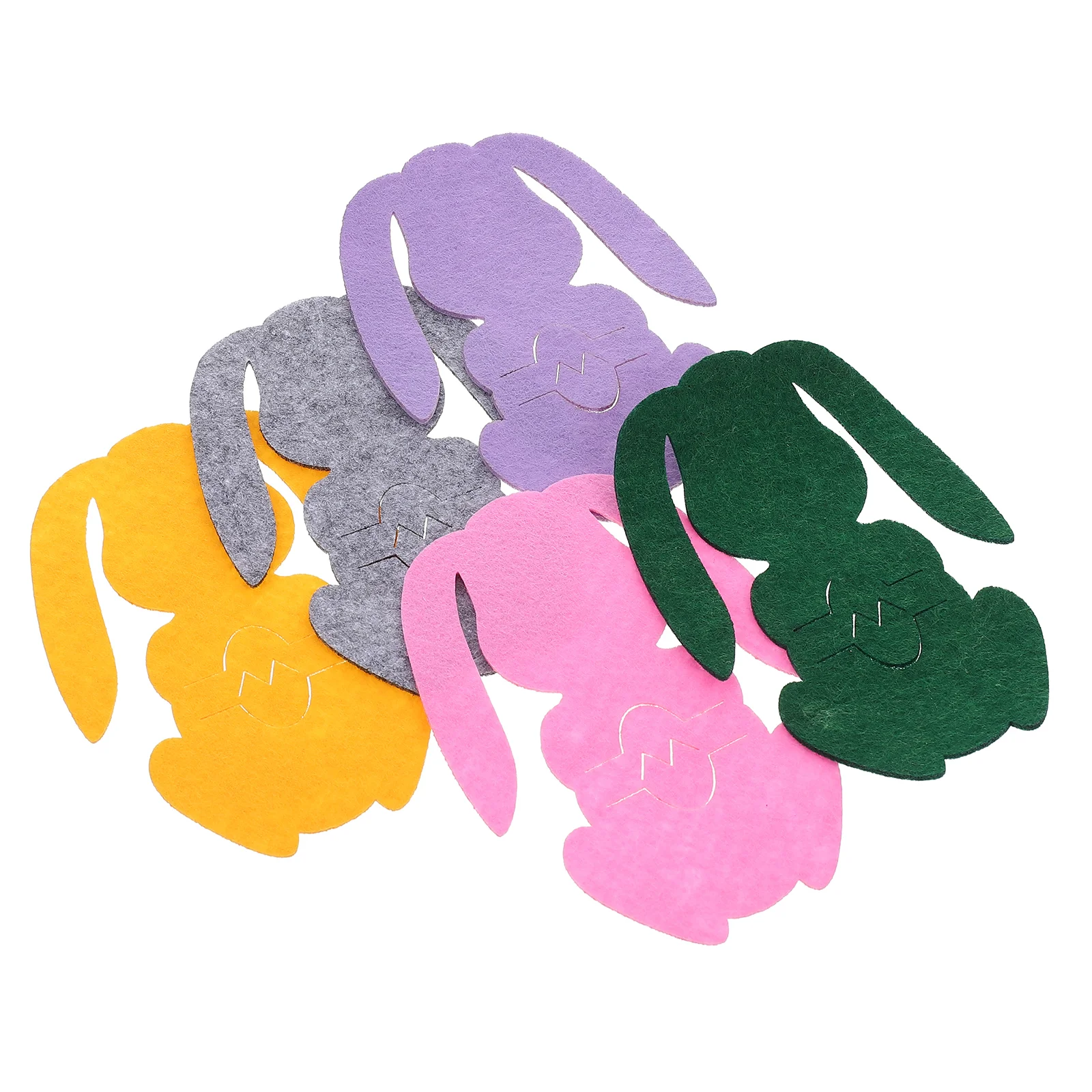 

20pcs Mini Fork Cutlery Holder Dinning Table Decor Bunny Cutlery Bags for Families Friends Party