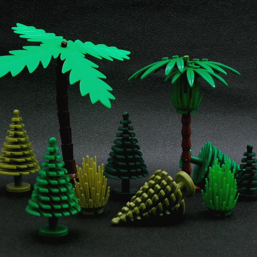 Совместимость LegoINGlys City Tree MOC строительные блоки Зеленый завод мини-елка DIY Сад военный конструктор игрушки для детей