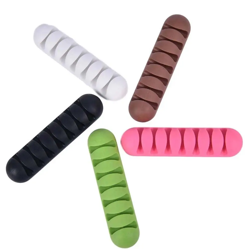 

Management Mouse Cable Winder Headphone Cable Clip Cord Holder USB Cable Organizer 7 Holes Cable Clamp Wire Winder
