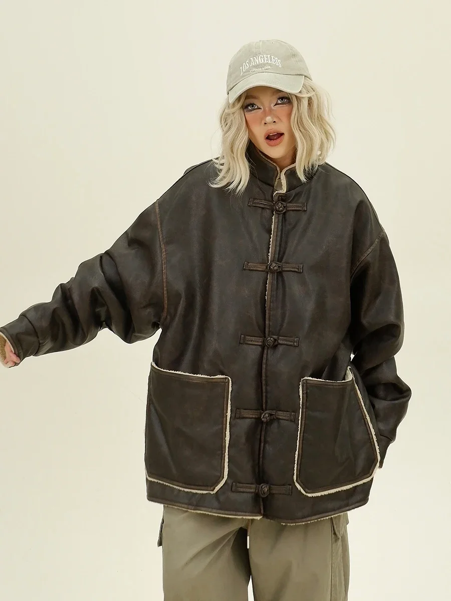 Новинка 2024 парка желтого цвета с воротником-стойкой и китайской пряжкой женские