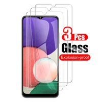 3pcs tempered glass for samsung galaxy a22 5g 4g anti scratch screen protector 2 5d 9h film glass for samsung galaxy f22