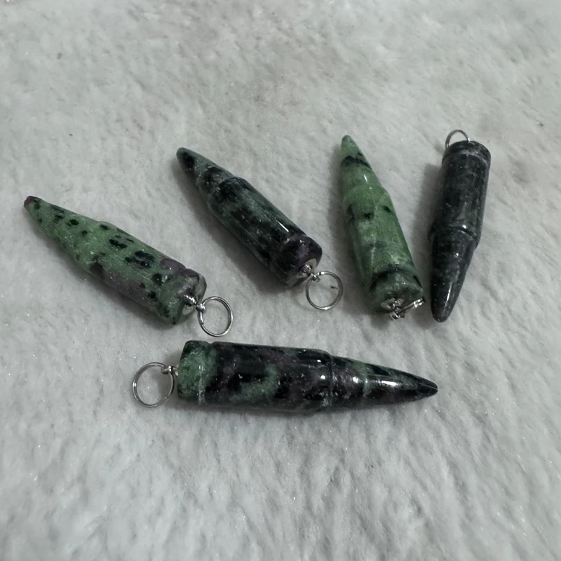 Оптовая продажа 5 шт. натуральный рубин Zoist исцеляющая точка кулон из бисера