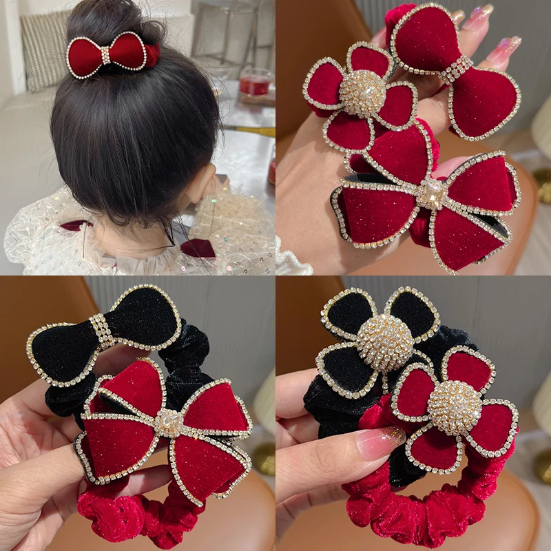 Красная темпераментная повязка для волос High Sense 2024 новогодняя