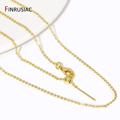 Цепочка для ожерелья FINRUSIAC, позолоченная латунь, 45 см