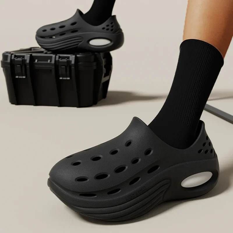 Сандалии унисекс с запахом Нескользящие шлепанцы на платформе пляжная обувь для