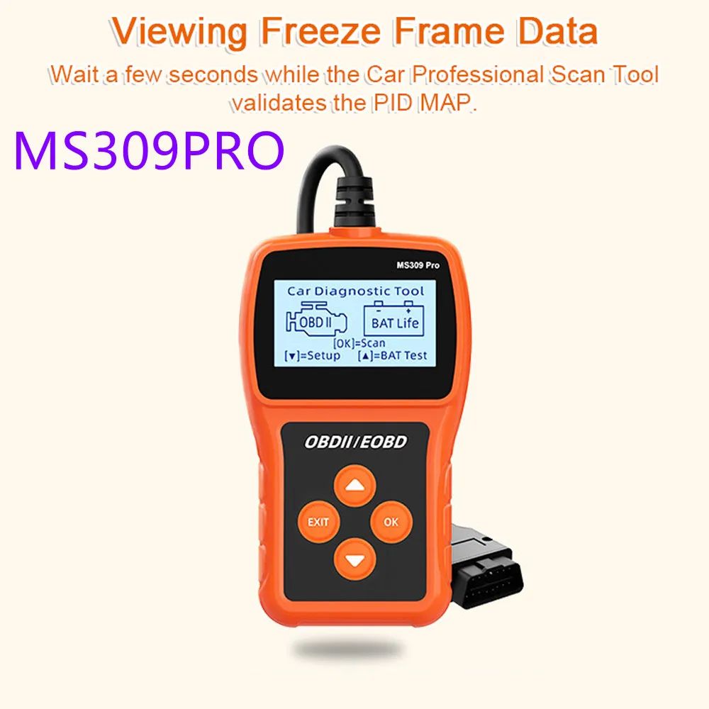 

Тестер срока службы автомобильной батареи MS309PRO OBD