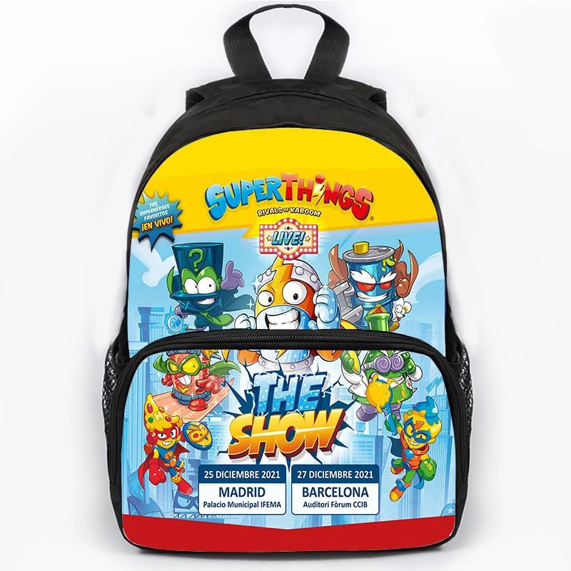 

16 Inch Super Zings Series Backpack Boys Girls Cartoon Bookbag Superthings Kazoom Schoolbags Travel Rucksack Children Backpacks