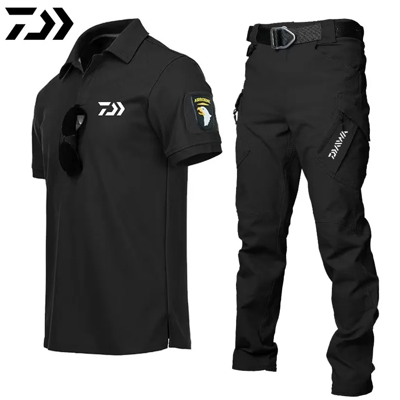 

Spring and Summer Outdoor Sports Clothing Daiwa Shirt Short Sleeve Fishing Clothing Fishing Suit Set Pants