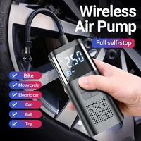 6000ma electric car air pump portable digital display wireless inflator pump multi function rechargeable car tire inflator%c2%a0