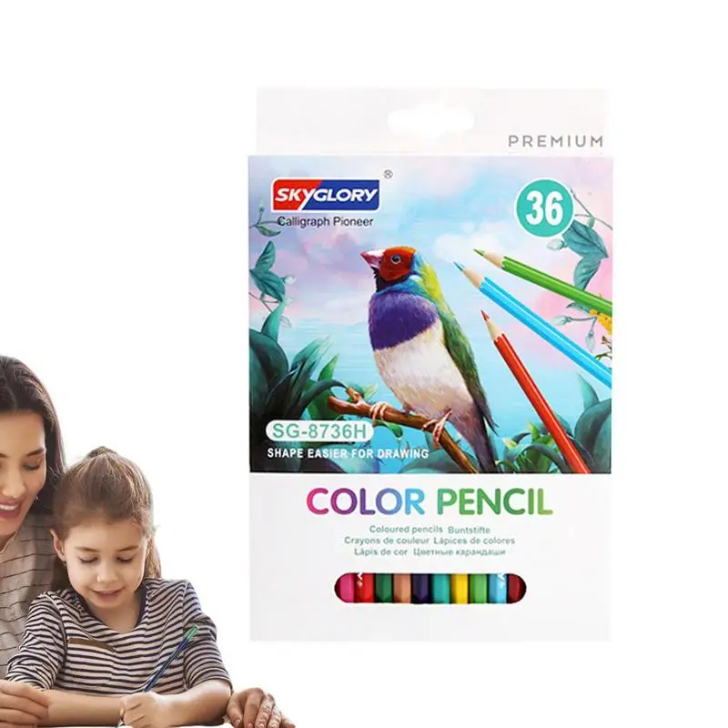 

Colored Pencils For Kids Colored Pencils For Adult Coloring 24-color Or 36-color Hexagonal Colored Pencils Kids Doodle Art