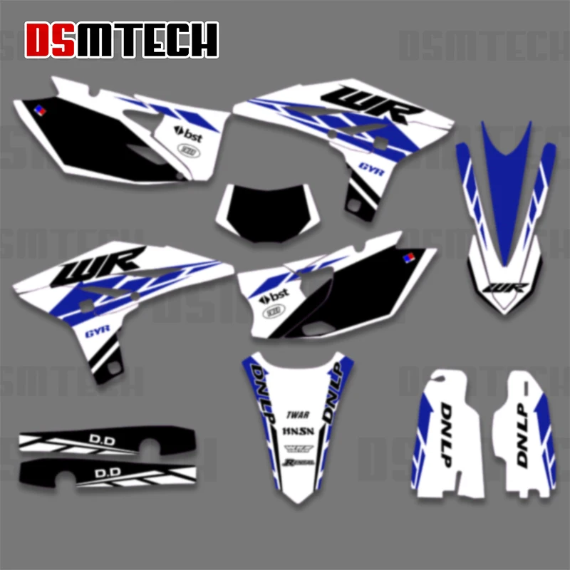 

DSMTECH наклейка с изображением мотокросса для Yamaha WRF450 WR450F 2012 2013 2014 2015 украшение команды
