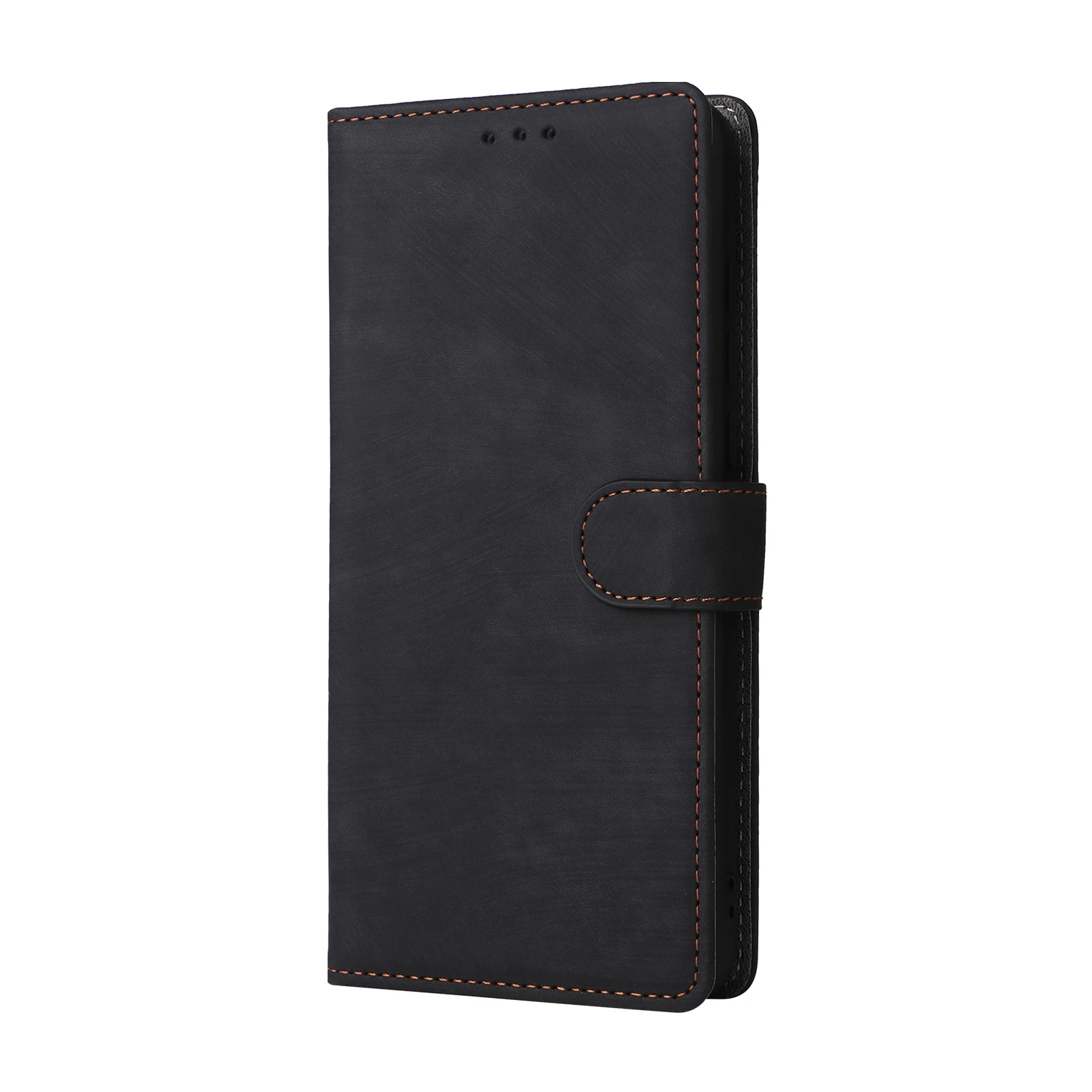 Кожаный чехол-книжка для Oukitel C53 C50 C51 с магнитной кнопкой и защитой от кражи