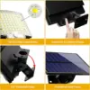 Solar Light Outdoor 106 LED Super Bright Motion Sensor Solar Strong Power LED Garden Wall Lamp IP65 Waterproof 4 Working Modes 5