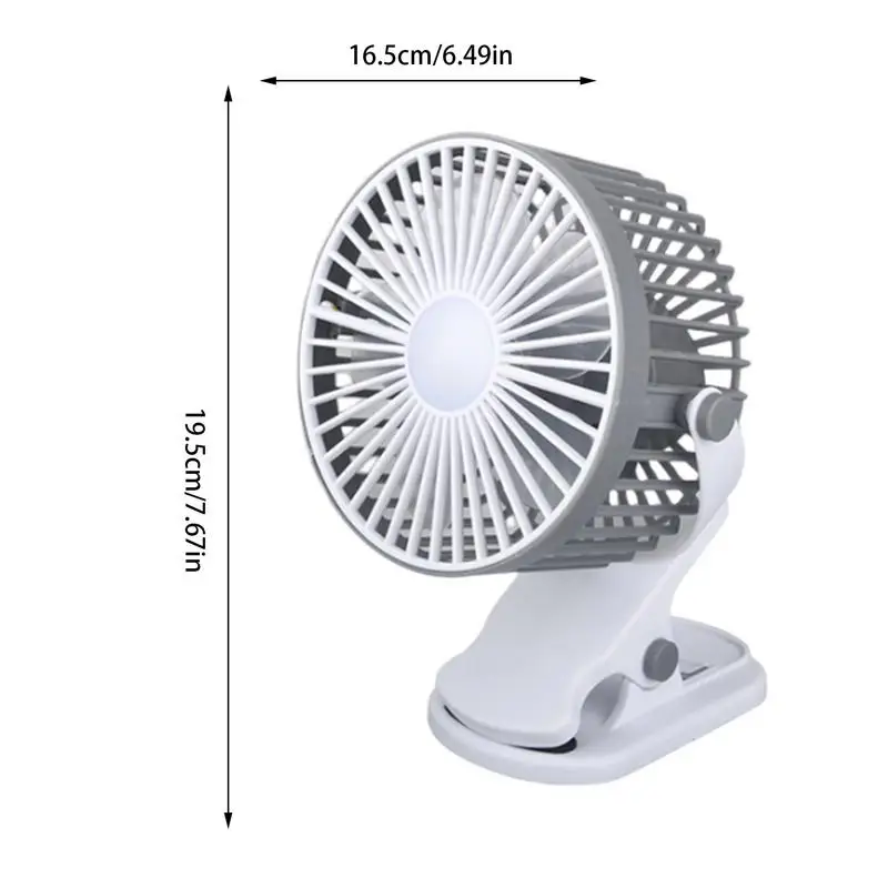 USB Перезаряжаемый Маленький Персональный вентилятор с клипсой для ночного