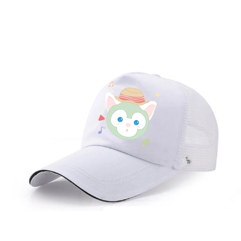 

Children's Hip-hop Hat Cartoon Disney Duffy Bear Print Size Adjustable Hip-hop Cap Back Button Cap Baseball Cap Christmas Gift