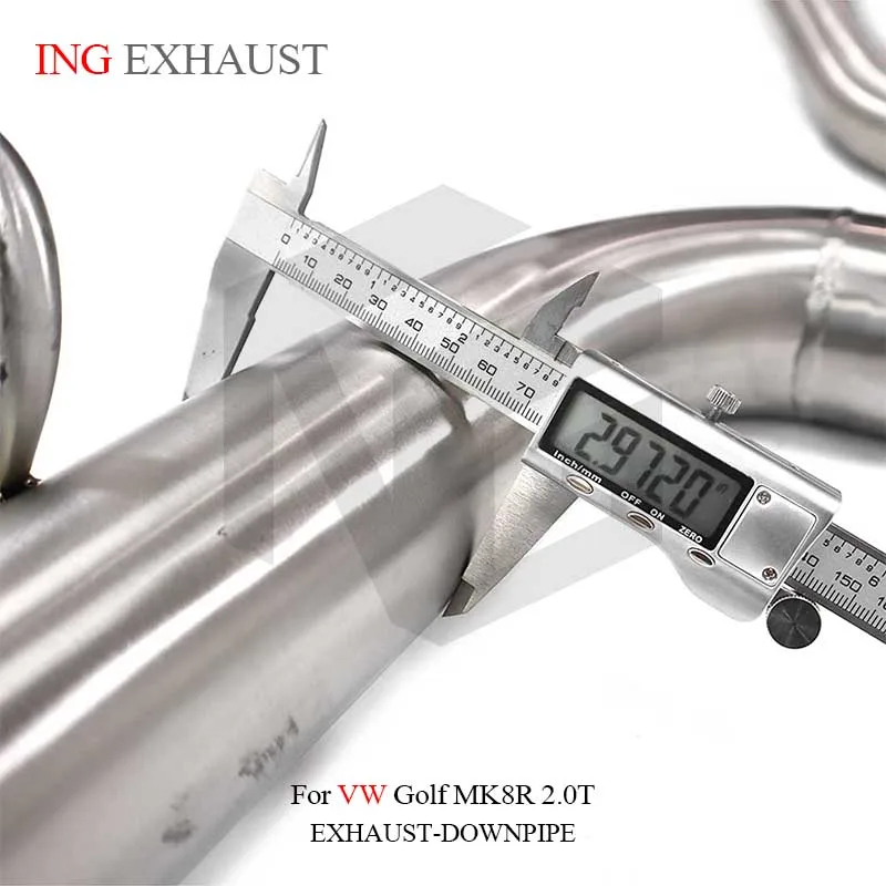 Для VW Golf MK8R 2.0T с клапаном ING Выхлопная система из нержавеющей стали Performance Catback
