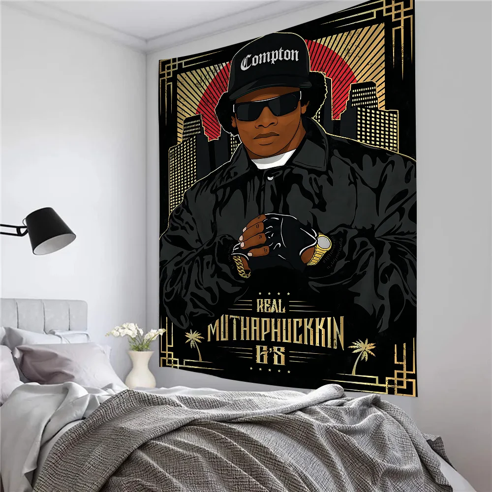 Хип-хоп Музыка Звезды Ice Cube Eazy-E Гобелен Современный Европейский Ретро