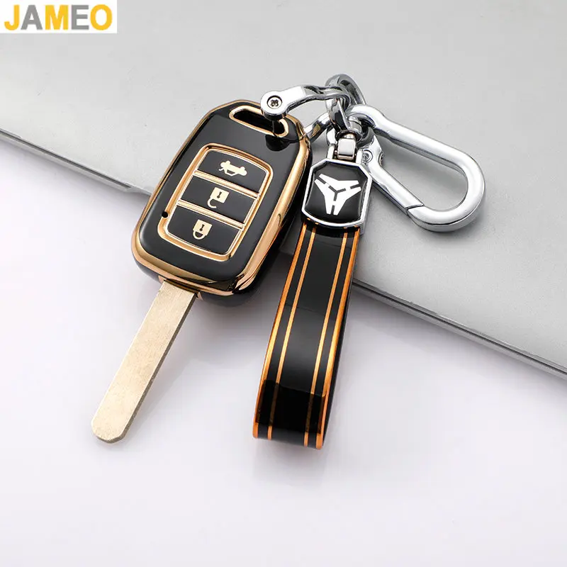 

ТПУ чехол для автомобильного ключа чехол для Honda Accord 2016 2017 Civic 2016 2017 2018 2019 2 3 4 кнопки дистанционный брелок аксессуары