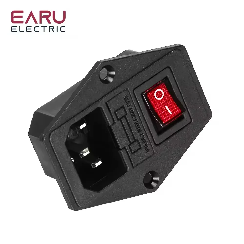 

EARUELECTRIC 3-контактная розетка 10А 250В с предохранителем