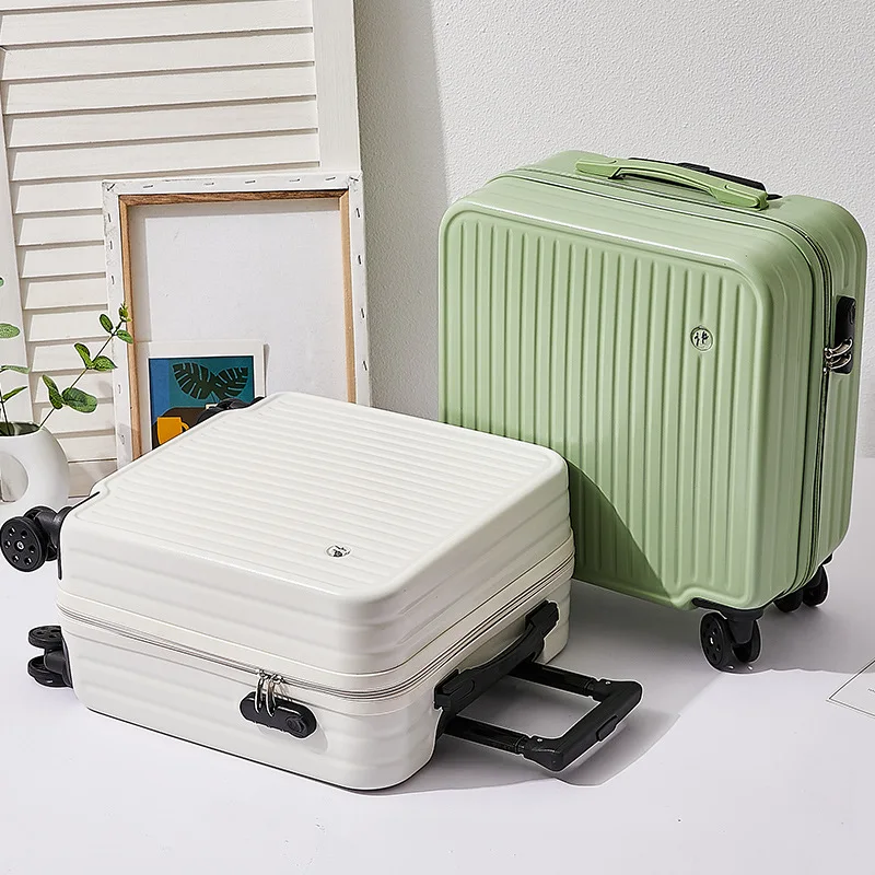 18 Inch Small Luggage Abs Lightweight Universal Wheel Password Lock Box 20 Inch Men And Women Students Travel Zip Anti-Theft Box