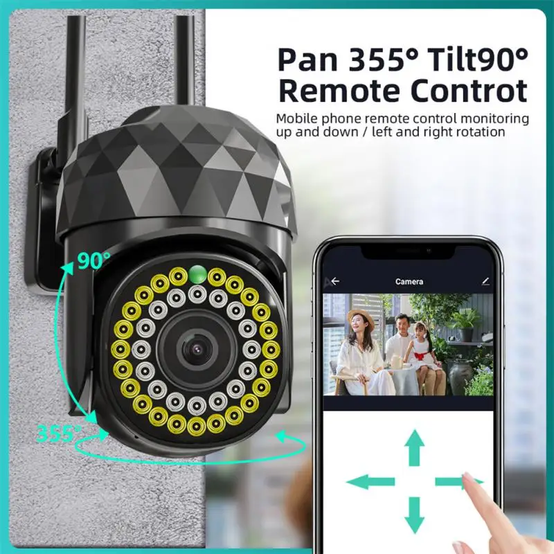 

2mp Ptz Camera Full Color Surveillance Cam Alarm Detection Voice Intercom Motion Detecting Wifi Ip Camera Automatic Tracking