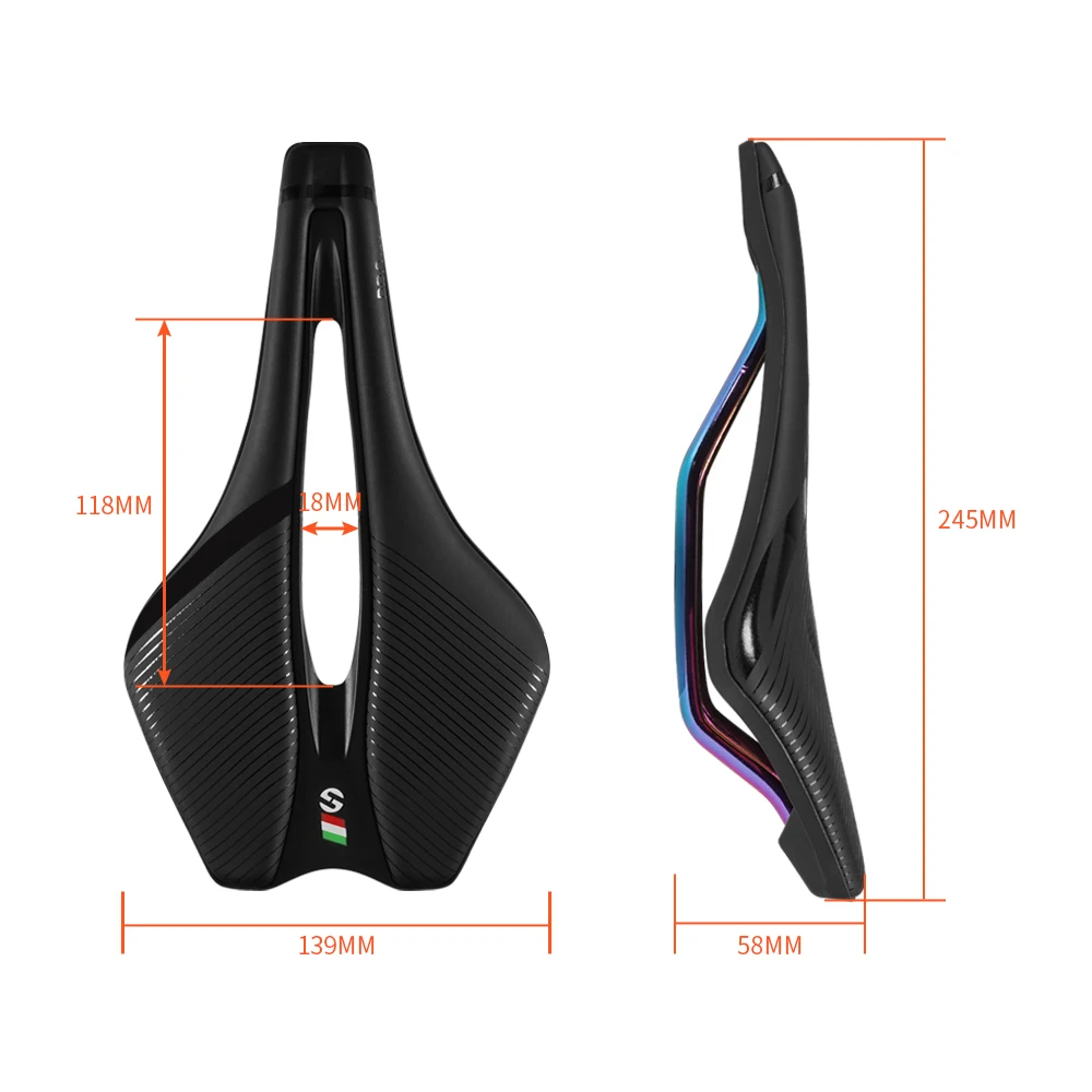 TOSEEK Racing Bicycle Saddle Training Grade Man Road Tt TimeTrial Triathlon Bike lightweight Cushion Seat