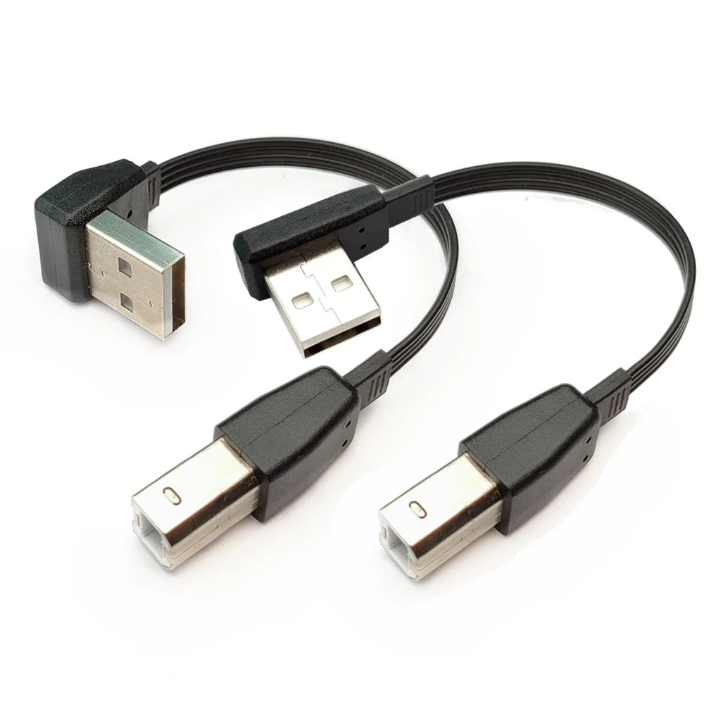 

0,1-1 м USB 2,0 A папа USB B Тип B BM вверх и вниз левый и правый Угловые принтеры браузер 90 градусов kable BM открытый кабель