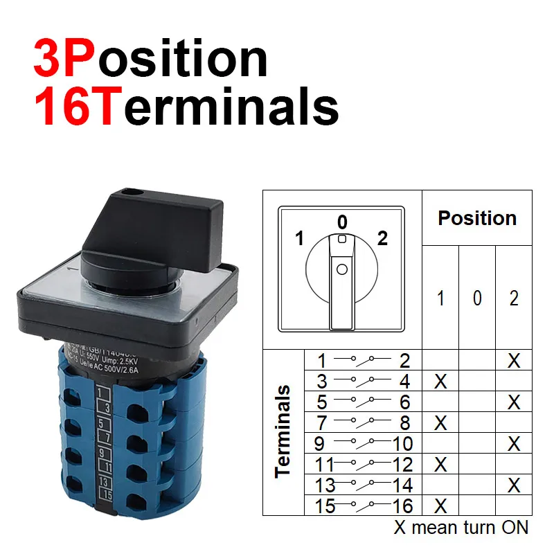 

Электрический поворотный переключатель CNMAWAY LW28-20A