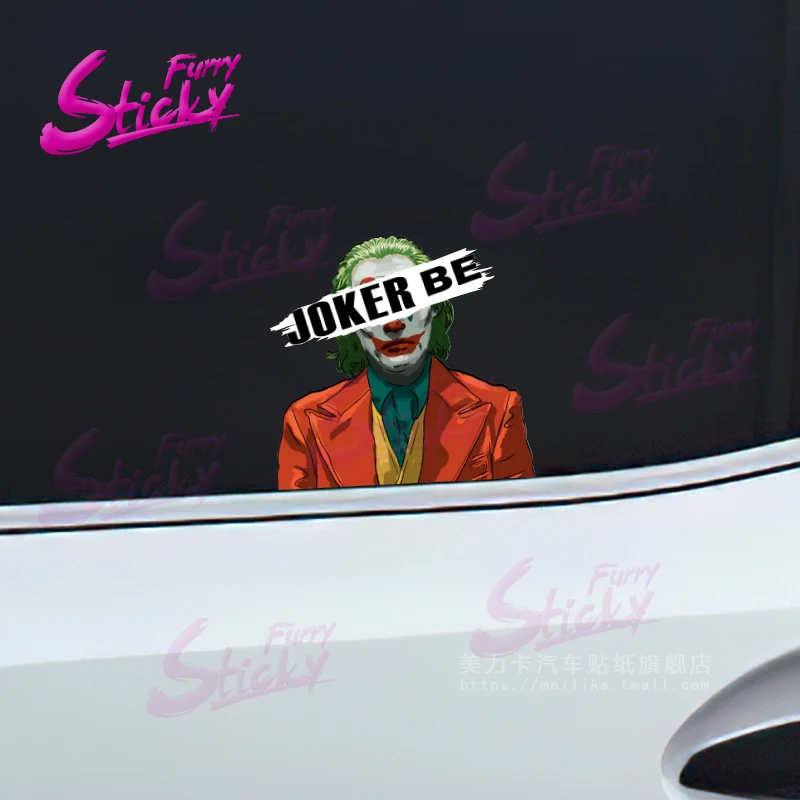 

Furry Sticky 3D Joker Car Sticker Decal Car Accessories for Bumper Helmet Trunk Sticker for Laptop Stickers Car Decor