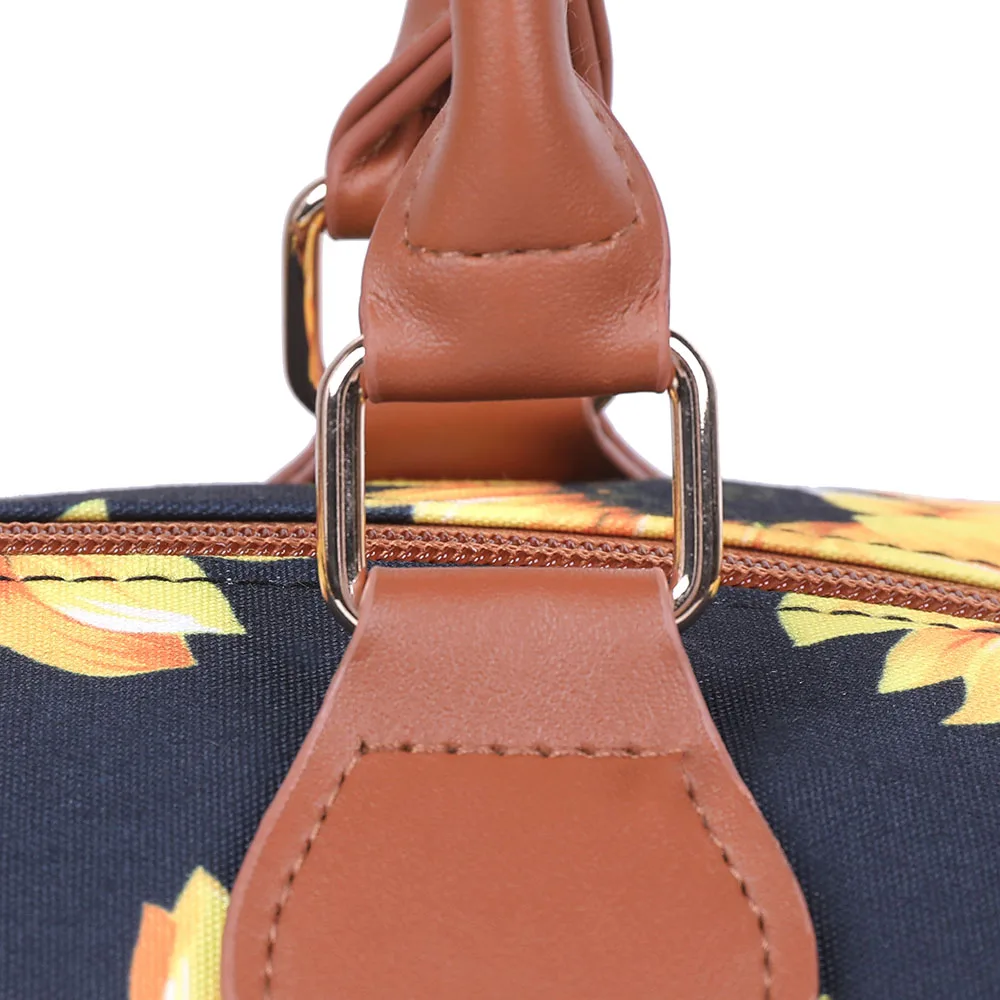 Shoulder Travel Bag For Women Patchwork Flower Color Men's Travel Luggage Large Capacity Ladies Fashion Shoulder Bag