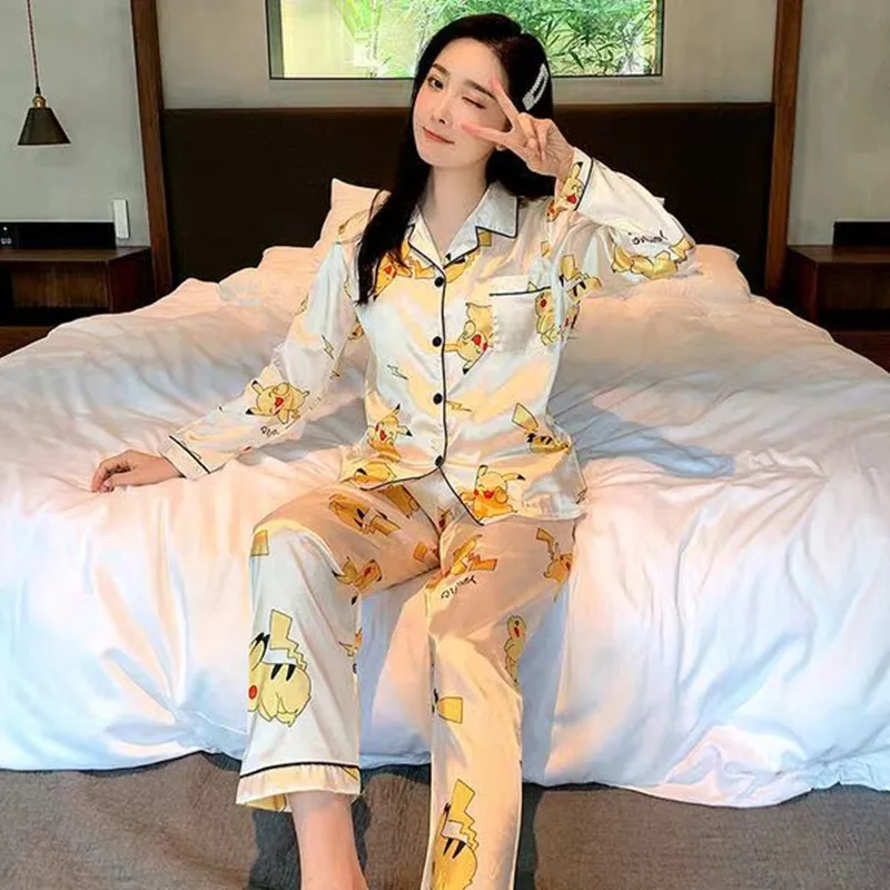 Lover Couple Pijama Spring Summer Homesuit for Men Women Long Pants Shorts Top Shirts Matching Pajamas Anime Japan Home Clothing