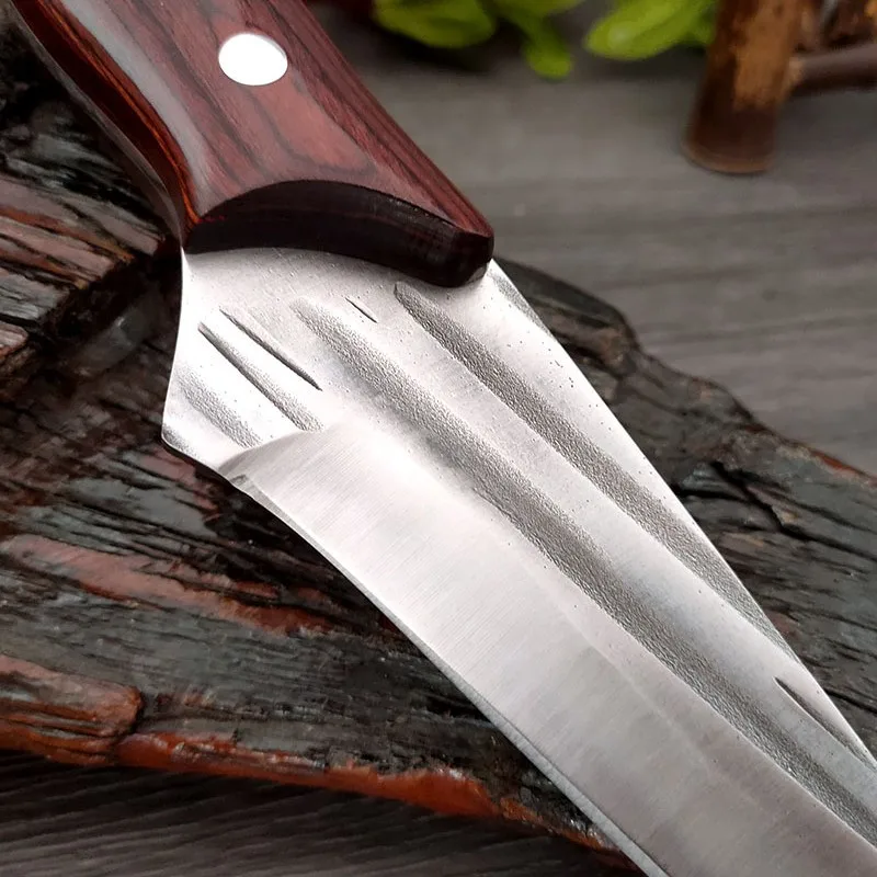 Набор кованых ножей для обвалки острые кухонные ножи из высокоуглеродистой