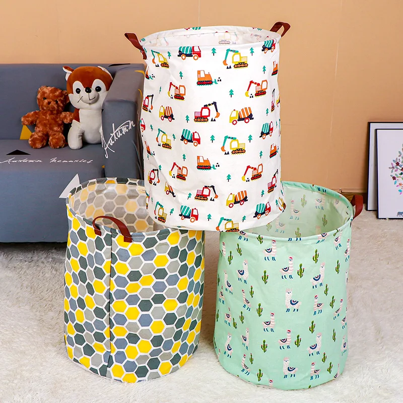 

Корзина для белья и ведро-органайзер, круглая, складная, водонепроницаемая, для хранения игрушек, для дома