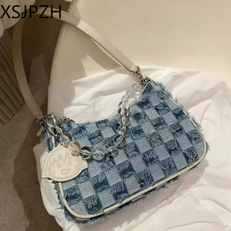 

2023 Formula Underarm Bag Mobile Phone Coin Purse Checkerboard Shoulder Small Bag Women's Summer Handbag New Crossbody Bag