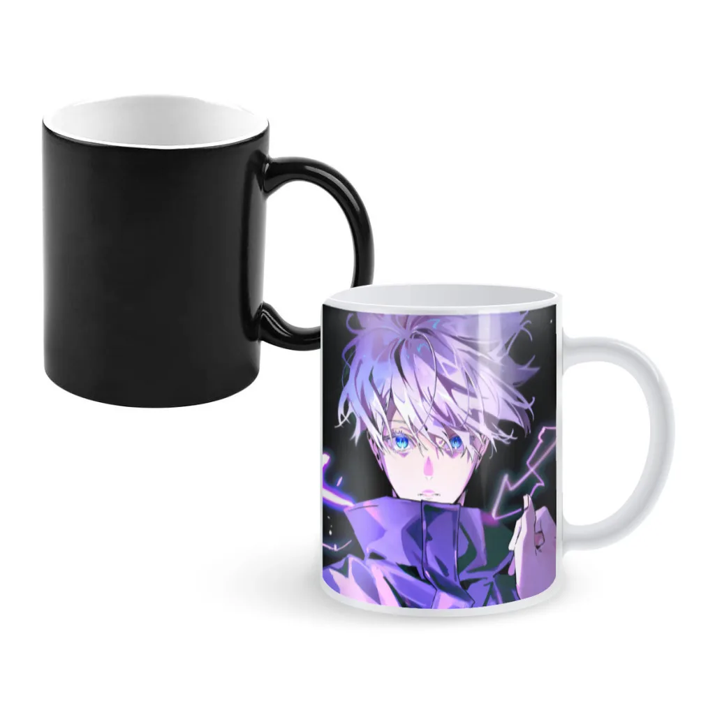

Cartoon Japanese Anime Spell Return Gojo Satoru Pattern Thermal Color Changing Ceramic Tea Cup Coffee Cup Children'sBirthdayGift